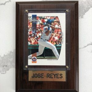 MLB Jose Reyes NY Mets Wood Plaque.